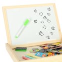 Kik Sp. z o. o. Sp. k. Tablica magnetyczna kredowa wielofunkcyjna miasto + kredka marker gąbka