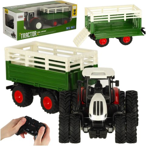 Traktor RC ciągnik rolniczy z przyczepą 2,4G 3,7V 500mAh Kik Sp. z o. o. Sp. k. Traktor RC ciągnik rolniczy z przyczepą 2,4G 3,7V 500mAh Kik Sp. z o. o. Sp. k.