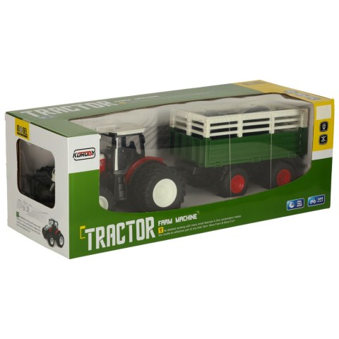 Traktor RC ciągnik rolniczy z przyczepą 2,4G 3,7V 500mAh Kik Sp. z o. o. Sp. k. Traktor RC ciągnik rolniczy z przyczepą 2,4G 3,7V 500mAh Kik Sp. z o. o. Sp. k.