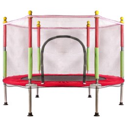 Trampolina do domu ogrodu dla dzieci siatka 140cm 55inch czerwona Kik Sp. z o. o. Sp. k.