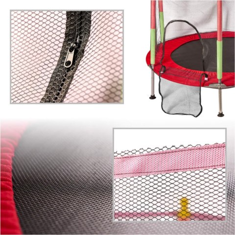 Trampolina do domu ogrodu dla dzieci siatka 140cm 55inch czerwona Kik Sp. z o. o. Sp. k. Trampolina do domu ogrodu dla dzieci siatka 140cm 55inch czerwona Kik Sp. z o. o. Sp. k.