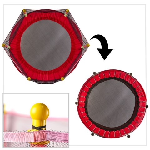 Trampolina do domu ogrodu dla dzieci siatka 140cm 55inch czerwona Kik Sp. z o. o. Sp. k. Trampolina do domu ogrodu dla dzieci siatka 140cm 55inch czerwona Kik Sp. z o. o. Sp. k.