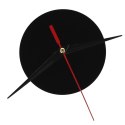 Kik Sp. z o. o. Sp. k. Zegar Ścienny naklejany DIY regulowany czarny cyfry rzymskie 130cm