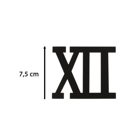 Kik Sp. z o. o. Sp. k. Zegar Ścienny naklejany DIY regulowany czarny cyfry rzymskie 130cm Kik Sp. z o. o. Sp. k. Zegar Ścienny naklejany DIY regulowany czarny cyfry rzymskie 130cm
