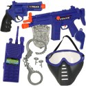 Zestaw policyjny małego policjanta pistolet karabin maska kajdanki akcesoria policyjne Kik Sp. z o. o. Sp. k.