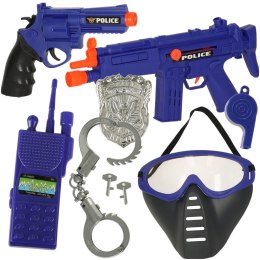 Zestaw policyjny małego policjanta pistolet karabin maska kajdanki akcesoria policyjne Kik Sp. z o. o. Sp. k.