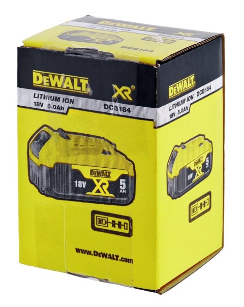 Akumulator DeWalt XR DCB184-XJ (Li-Ion) DeWalt Akumulator DeWalt XR DCB184-XJ (Li-Ion) DeWalt