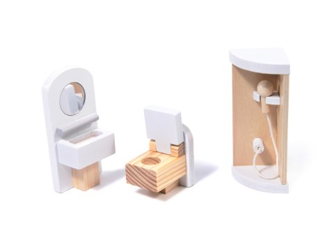 Kik Sp. z o. o. Sp. k. Domek dla lalek drewniany MDF mebelki 78cm czarny LED Kik Sp. z o. o. Sp. k. Domek dla lalek drewniany MDF mebelki 78cm czarny LED