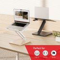 MACLEAN PODSTAWKA BIURKOWA NA MONITOR LUB LAPTOP, SPRĘŻYNA GAZOWA, DO PRACY STOJĄCO SIEDZĄCEJ, CZARNA MC-493 Maclean
