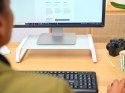 Podstawka pod monitor TRUST MONTA GLASS MONITOR STAND WHT (25351) Trust