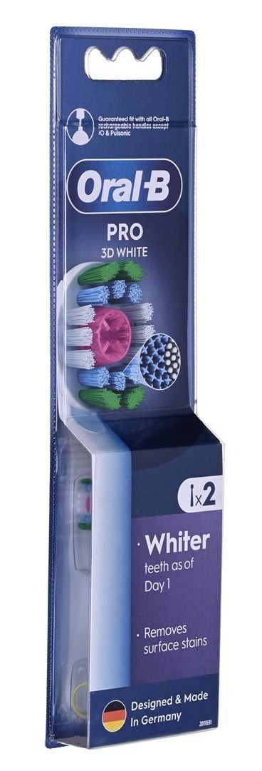 Braun Końcówki Oral-B EB18-2 pRX 3D White 2 szt. Braun Braun Końcówki Oral-B EB18-2 pRX 3D White 2 szt. Braun