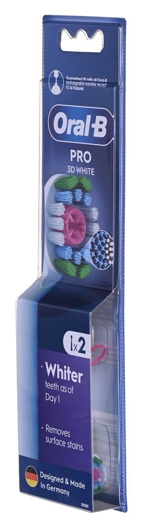 Braun Końcówki Oral-B EB18-2 pRX 3D White 2 szt. Braun Braun Końcówki Oral-B EB18-2 pRX 3D White 2 szt. Braun