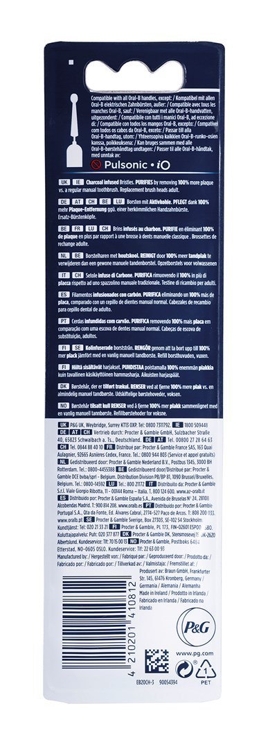 Braun końcówki Oral-B PureClean Activated Carbon Braun Braun końcówki Oral-B PureClean Activated Carbon Braun