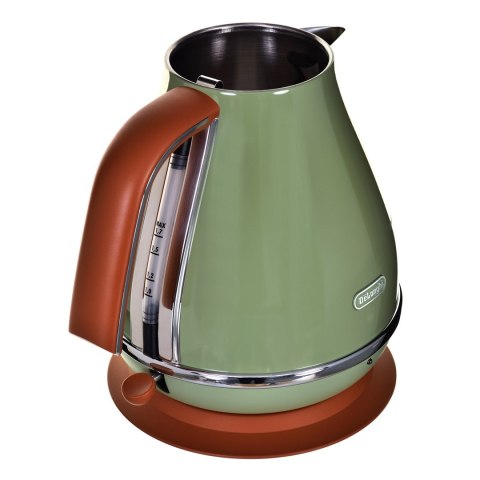 Czajnik elektryczny DeLonghi Icona Vintage KBOV 2001.GR (2000W 1.7l; kolor oliwkowy) DeLonghi Czajnik elektryczny DeLonghi Icona Vintage KBOV 2001.GR (2000W 1.7l; kolor oliwkowy) DeLonghi