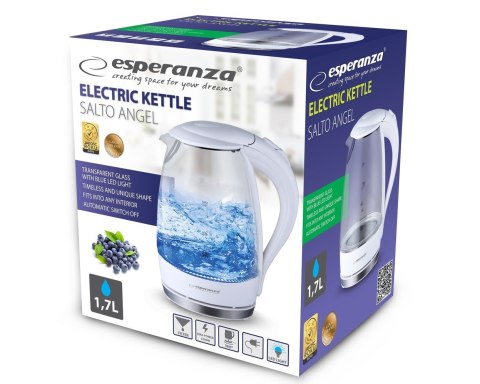 Czajnik elektryczny Esperanza Salto Angel EKK011W (2200W 1.7l; kolor biały) Esperanza Czajnik elektryczny Esperanza Salto Angel EKK011W (2200W 1.7l; kolor biały) Esperanza
