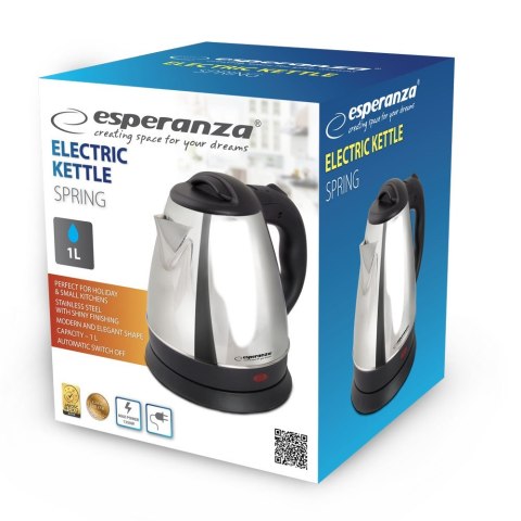 ESPERANZA CZAJNIK ELEKTRYCZNY SPRING 1.0 L INOX EKK116X Esperanza ESPERANZA CZAJNIK ELEKTRYCZNY SPRING 1.0 L INOX EKK116X Esperanza