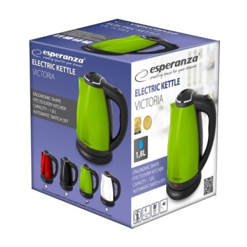 ESPERANZA CZAJNIK ELEKTRYCZNY VICTORIA 1.8 L ZIELONY EKK113G Esperanza ESPERANZA CZAJNIK ELEKTRYCZNY VICTORIA 1.8 L ZIELONY EKK113G Esperanza