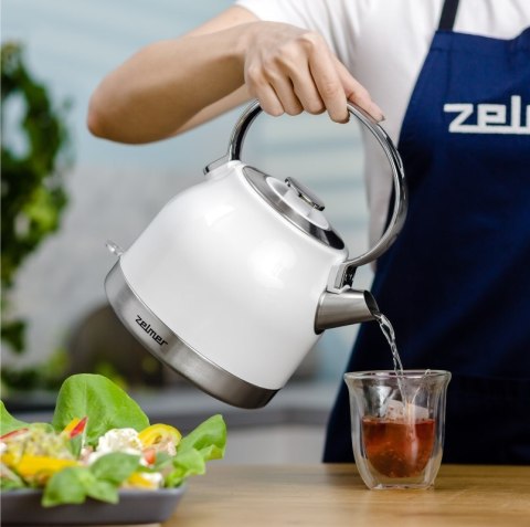 Czajnik 2200W 1,7L Biały/Inox ZELMER ZCK7940 Zelmer Czajnik 2200W 1,7L Biały/Inox ZELMER ZCK7940 Zelmer