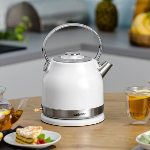 Czajnik 2200W 1,7L Biały/Inox ZELMER ZCK7940 Zelmer Czajnik 2200W 1,7L Biały/Inox ZELMER ZCK7940 Zelmer