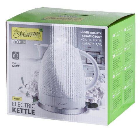 Czajnik elektryczny ceramiczny MAESTRO MR-073 Maestro Czajnik elektryczny ceramiczny MAESTRO MR-073 Maestro