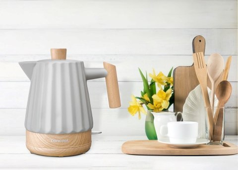 Czajnik elektryczny ceramiczny RK0091 CONCEPT szary CONCEPT Czajnik elektryczny ceramiczny RK0091 CONCEPT szary CONCEPT