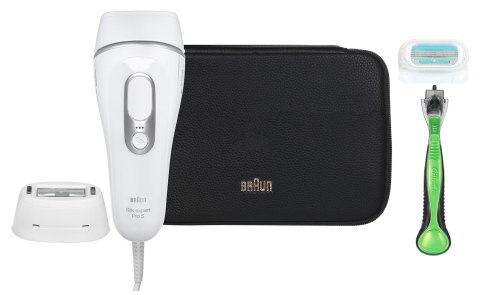 Depilator Braun Silk-expert Pro 5 PL5145 IPL biało-srebrny Braun Depilator Braun Silk-expert Pro 5 PL5145 IPL biało-srebrny Braun