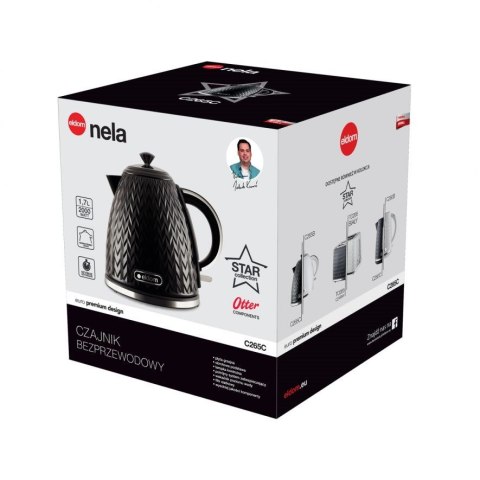 ELDOM CZAJNIK NELA,POJ.1,7 L,MOC 2000 W,CZARNY C26 ELDOM ELDOM CZAJNIK NELA,POJ.1,7 L,MOC 2000 W,CZARNY C26 ELDOM