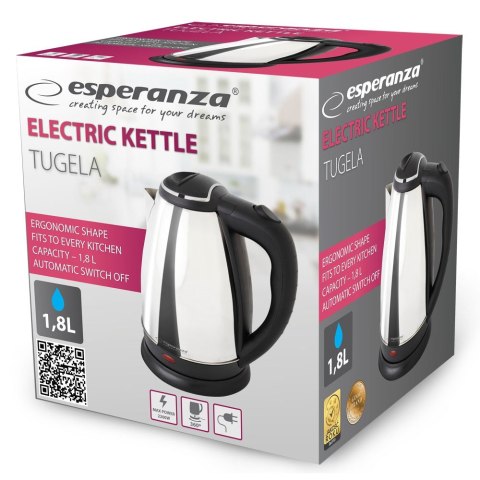 ESPERANZA CZAJNIK ELEKTRYCZNY TUGELA 1.8 L SREBRNY EKK104S Esperanza ESPERANZA CZAJNIK ELEKTRYCZNY TUGELA 1.8 L SREBRNY EKK104S Esperanza