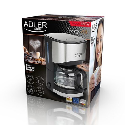 Ekspres przelewowy Adler AD 4407 (550W; kolor czarny) Adler Ekspres przelewowy Adler AD 4407 (550W; kolor czarny) Adler