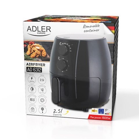 Frytkownica beztłuszczowa ADLER AD 6312 (WYPRZEDAŻ) Adler Frytkownica beztłuszczowa ADLER AD 6312 (WYPRZEDAŻ) Adler