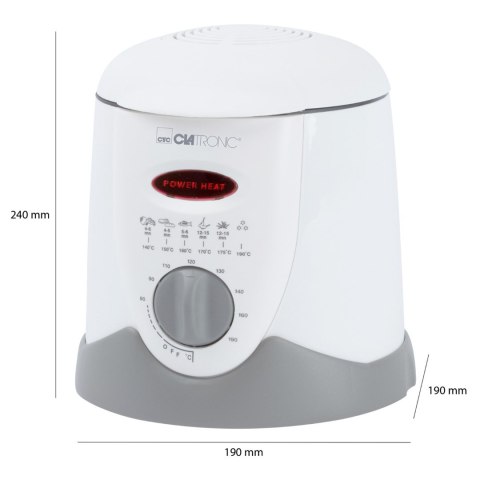 Frytownica Clatronic FFR 2916 (1 l; 840W; kolor biały) Clatronic Frytownica Clatronic FFR 2916 (1 l; 840W; kolor biały) Clatronic