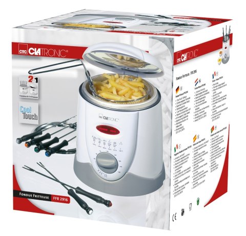 Frytownica Clatronic FFR 2916 (1 l; 840W; kolor biały) Clatronic Frytownica Clatronic FFR 2916 (1 l; 840W; kolor biały) Clatronic