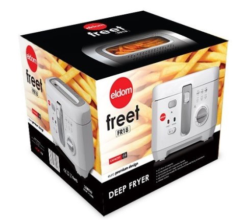 Frytownica ELDOM FR18 (2,5 l; 0,5 kg; 1800W; kolor biały) ELDOM Frytownica ELDOM FR18 (2,5 l; 0,5 kg; 1800W; kolor biały) ELDOM