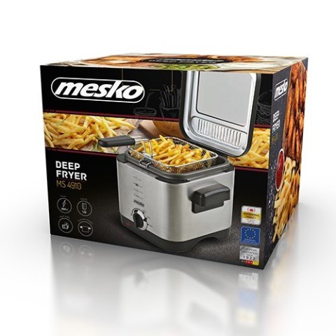Frytownica MESKO MS 4910 (1,5 l; 0,5 kg; 900W; kolor srebrny) MESKO Frytownica MESKO MS 4910 (1,5 l; 0,5 kg; 900W; kolor srebrny) MESKO