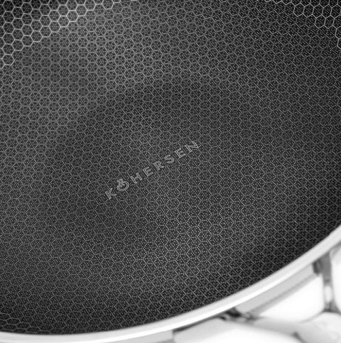 Wok z powłoką DIAMOND Kohersen Black Cube z pokrywką (32 cm ; 5,1l) KOHERSEN Wok z powłoką DIAMOND Kohersen Black Cube z pokrywką (32 cm ; 5,1l) KOHERSEN