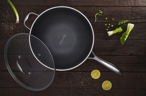 Wok z powłoką DIAMOND Kohersen Black Cube z pokrywką (32 cm ; 5,1l) KOHERSEN Wok z powłoką DIAMOND Kohersen Black Cube z pokrywką (32 cm ; 5,1l) KOHERSEN