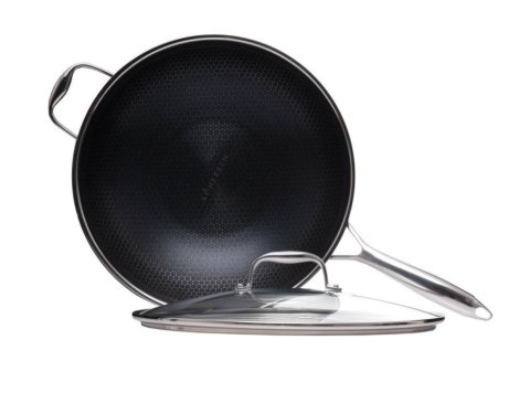 Wok z powłoką DIAMOND Kohersen Black Cube z pokrywką (32 cm ; 5,1l) KOHERSEN Wok z powłoką DIAMOND Kohersen Black Cube z pokrywką (32 cm ; 5,1l) KOHERSEN