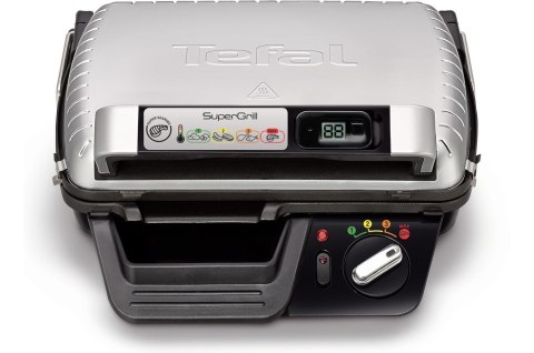 Grill Tefal GC451B12 (Tradycyjny z rusztem; 2000W; kolor srebrny) Tefal Grill Tefal GC451B12 (Tradycyjny z rusztem; 2000W; kolor srebrny) Tefal