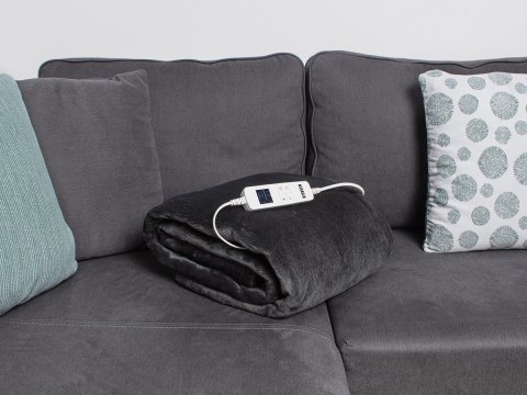 Koc elektryczny Noveen EB650 Grey super miękki 180x130cm N'OVEEN Koc elektryczny Noveen EB650 Grey super miękki 180x130cm N'OVEEN