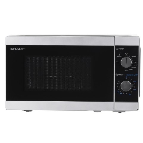 Kuchenka mikrofalowa SHARP YC-MG01E-S (800W; 20l; kolor srebrny) SHARP Kuchenka mikrofalowa SHARP YC-MG01E-S (800W; 20l; kolor srebrny) SHARP