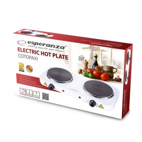 ESPERANZA KUCHENKA ELEKTRYCZNA COTOPAXI BIAŁA EKH010W Esperanza ESPERANZA KUCHENKA ELEKTRYCZNA COTOPAXI BIAŁA EKH010W Esperanza