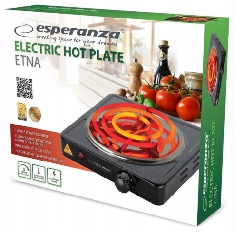 ESPERANZA KUCHENKA ELEKTRYCZNA ETNA EKH012K Esperanza ESPERANZA KUCHENKA ELEKTRYCZNA ETNA EKH012K Esperanza