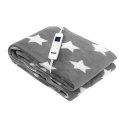 Koc elektryczny NOVEEN EB750 Grey Star super miękki 180x160cm N'OVEEN