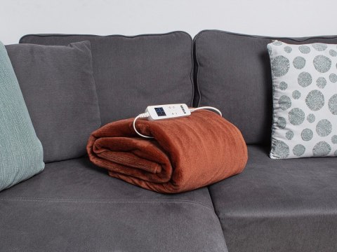 Koc elektryczny Noveen EB655 Brown super miękki 180x130cm N'OVEEN Koc elektryczny Noveen EB655 Brown super miękki 180x130cm N'OVEEN