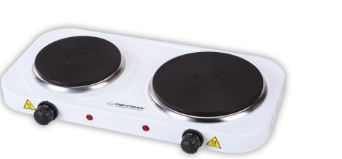 Kuchenka elektryczna Esperanza YELLOWSTONE EKH007W (Płyta elektryczna; 2 pola grzejne; 1000W, 1500W; kolor biały) Esperanza Kuchenka elektryczna Esperanza YELLOWSTONE EKH007W (Płyta elektryczna; 2 pola grzejne; 1000W, 1500W; kolor biały) Esperanza