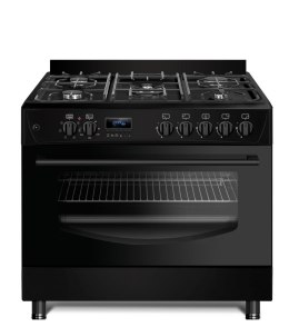 Kuchnia gazowo-elektryczna Ravanson KWGE-K90 CHEF MODERN BLACK (Płyta gazowa; Piekarnik elektryczny; 900mm) Ravanson