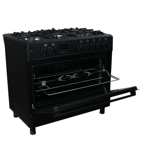 Kuchnia gazowo-elektryczna Ravanson KWGE-K90 CHEF MODERN BLACK (Płyta gazowa; Piekarnik elektryczny; 900mm) Ravanson Kuchnia gazowo-elektryczna Ravanson KWGE-K90 CHEF MODERN BLACK (Płyta gazowa; Piekarnik elektryczny; 900mm) Ravanson
