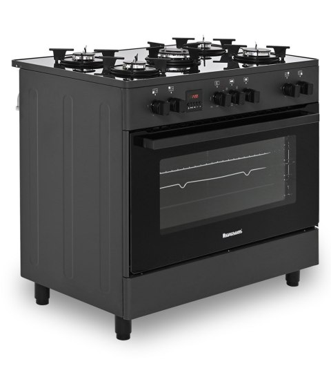 Kuchnia gazowo-elektryczna Ravanson KWGE-K90 GLASS black Ravanson Kuchnia gazowo-elektryczna Ravanson KWGE-K90 GLASS black Ravanson