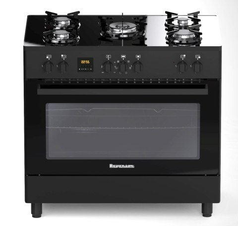 Kuchnia gazowo-elektryczna Ravanson KWGE-K90 GLASS black Ravanson Kuchnia gazowo-elektryczna Ravanson KWGE-K90 GLASS black Ravanson