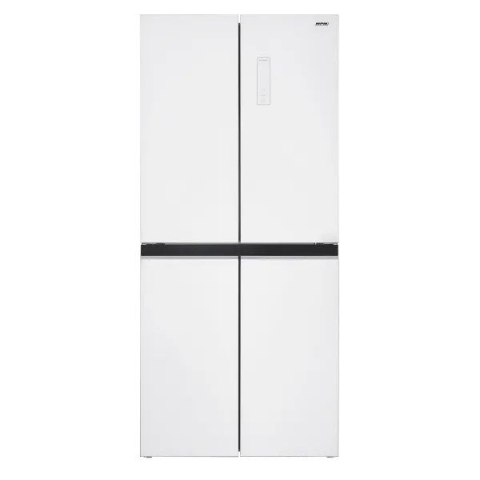 Lodówka z zamrażalnikiem dolnym Multi Door Total Full No Frost MPM-434-SBF-08 białe szkło MPM Lodówka z zamrażalnikiem dolnym Multi Door Total Full No Frost MPM-434-SBF-08 białe szkło MPM